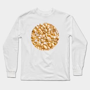 Salted Peanuts Snack Food Photograph Circle Long Sleeve T-Shirt